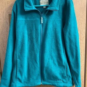 Cabelas logo fleece zip front jacket size xl